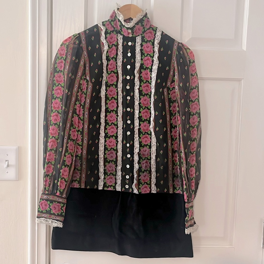 TWIGGY//Tiny! Handmade vintage 60s dress!!
